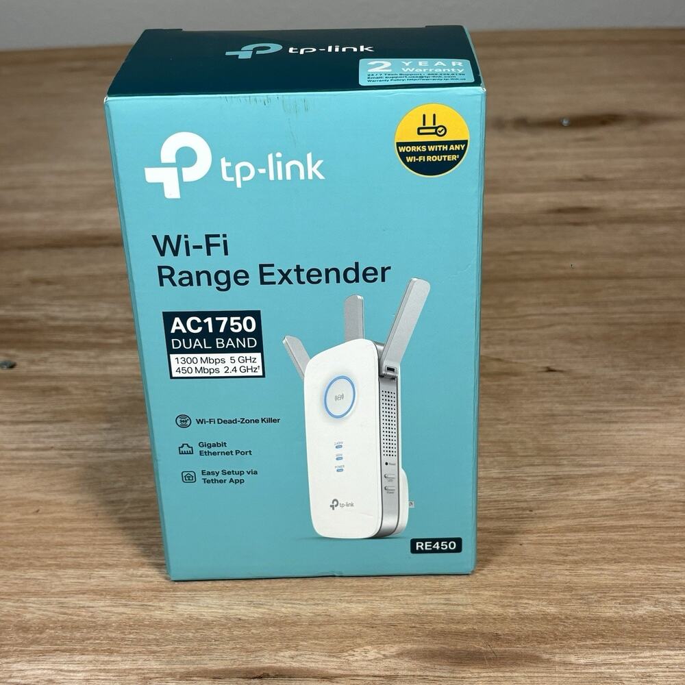 TP-LINK‎ AC1750 Wi-Fi Dual Band Range Extender - RE450